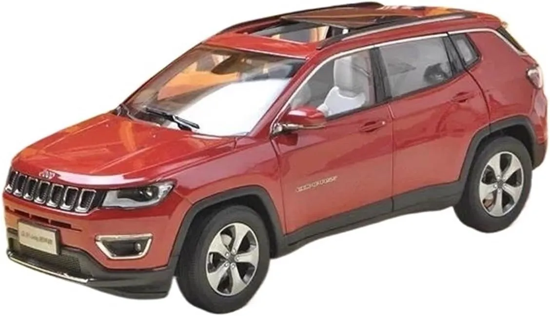1：18 for Jeeps Compass 2017 SUV Simulation Alloy Car Model Hobby Collection Souvenirs Mini Simulation Toys(Silver)