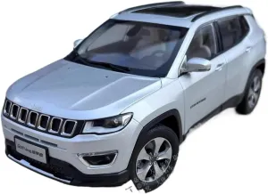1：18 for Jeeps Compass 2017 SUV Simulation Alloy Car Model Hobby Collection Souvenirs Mini Simulation Toys(Silver)