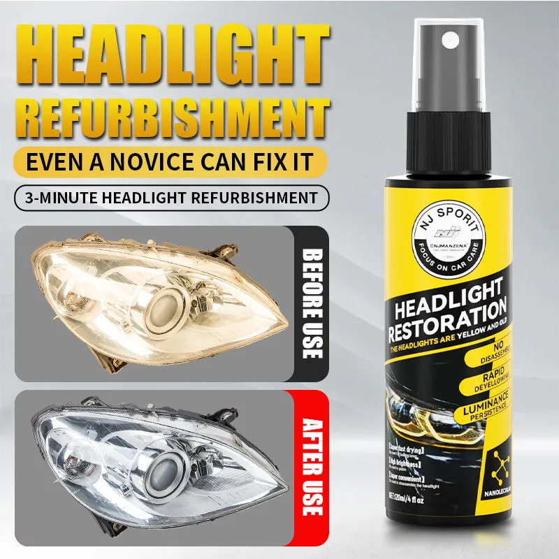 120ml Car Headlight Repair Fluid Headlight Restoration Kit Headlamp Lens Restore Oxidation Yellow Scratch Vague Restore Polishing Cleaning Tools
