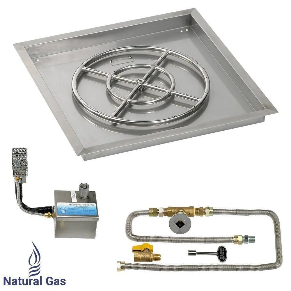 12" Drop in Burner Pan. Square. Automated
