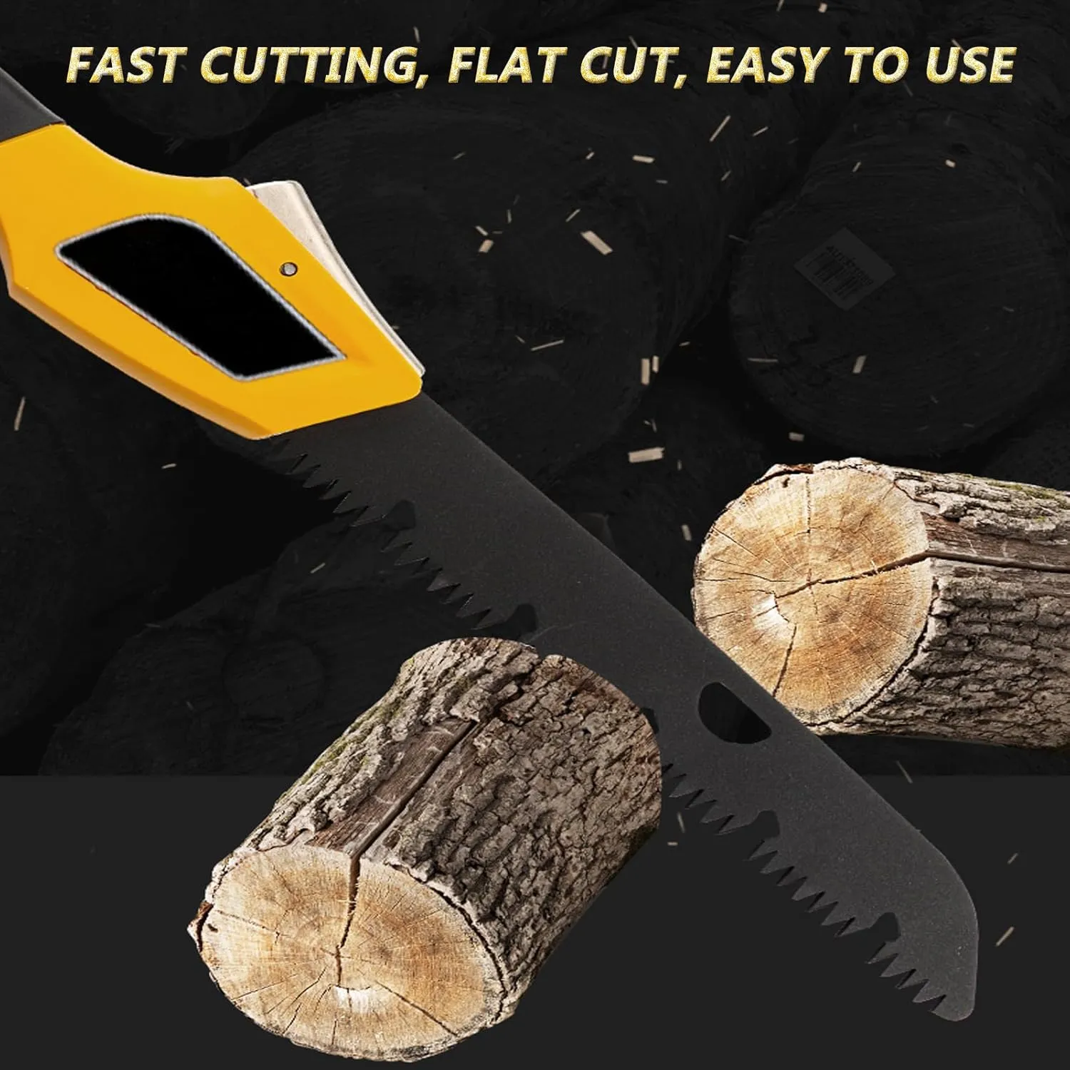 14-inch folding saw, sharper blades, outdoor and camping saws, hunting/bone saws, handling firewood, fire pit lumber, lawn and garden work, pruning trees and shrubs, easy to use and store