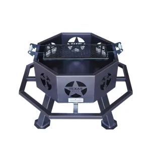 28" Star & Cross Fire Pit