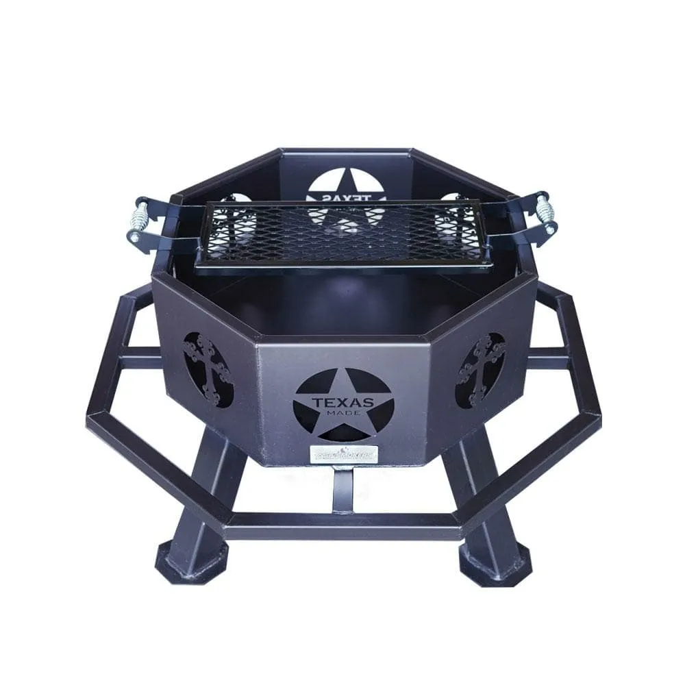 28" Star & Cross Fire Pit
