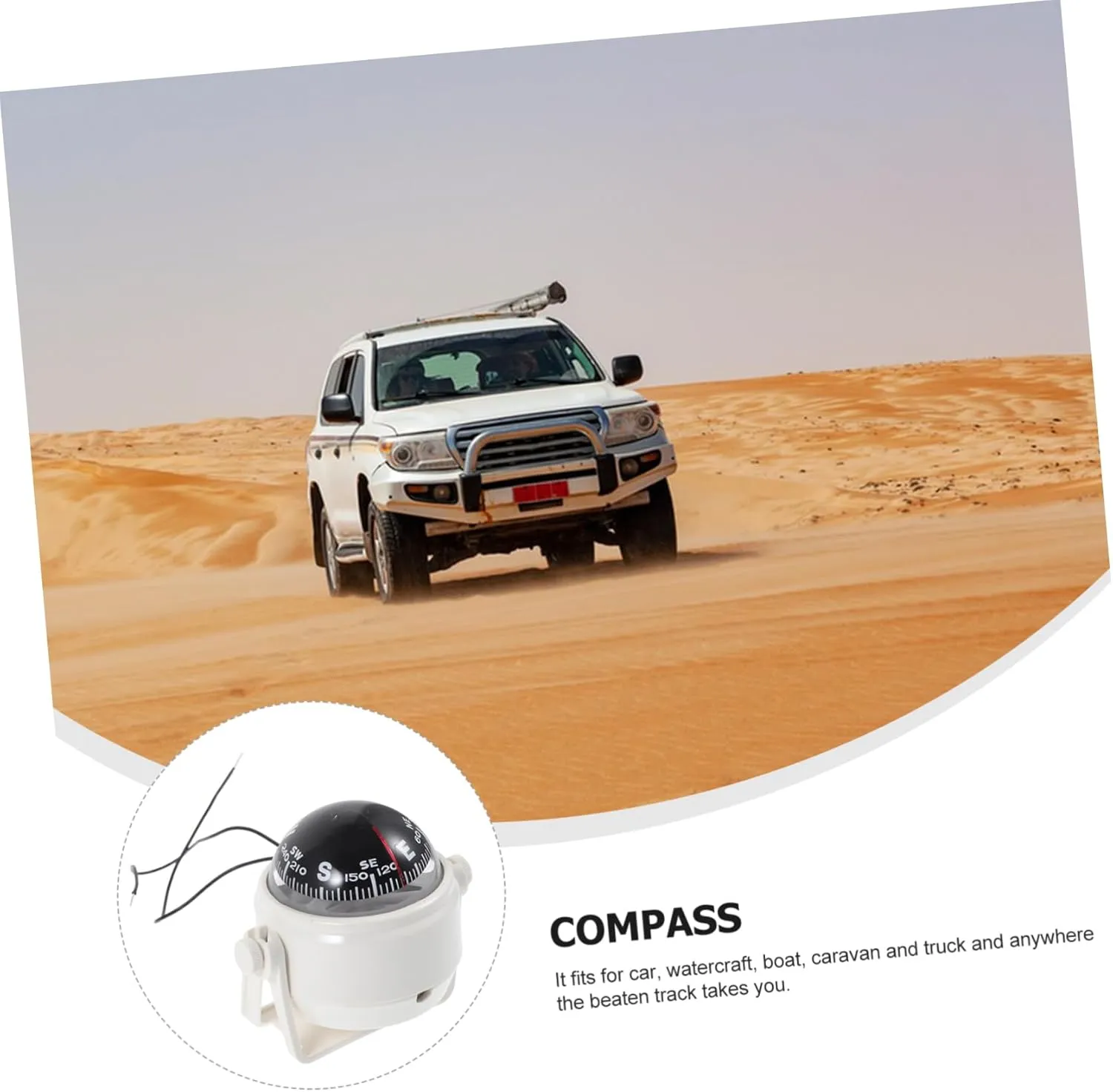 2pcs Compass Car Boat Ball Compass Small Boat Compass Vehicle Navigation Car Dash Compass Car Compass