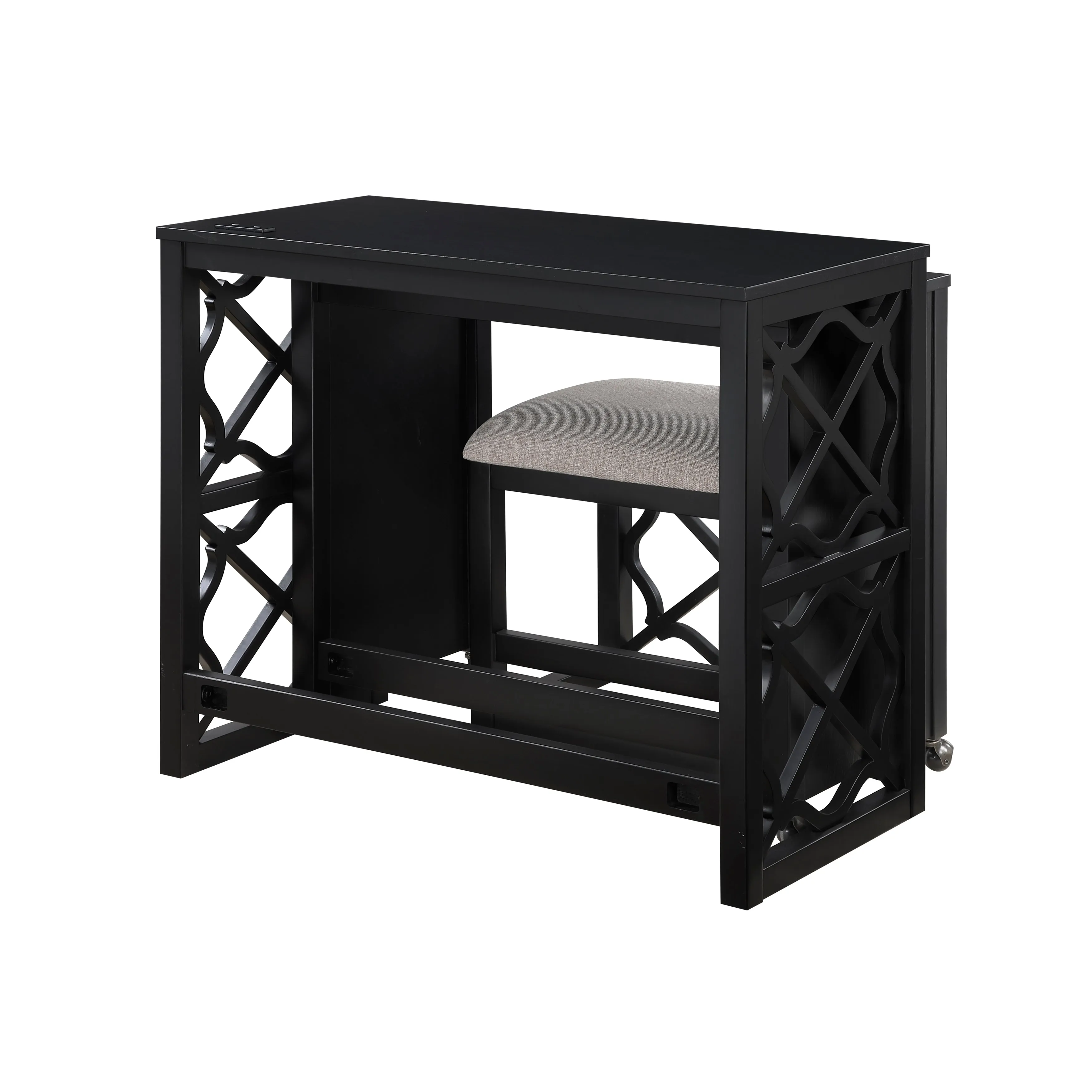 3-Piece Pack Desks with Stool Set