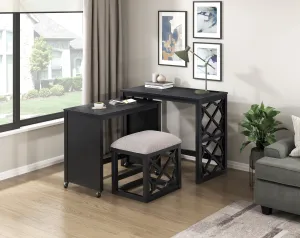 3-Piece Pack Desks with Stool Set