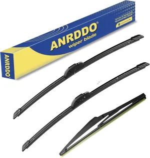 3 Wipers Factory Replacement For 2018 2019 2020 2021 2022 Jeep Compass Original Equipment Windshield Wiper Blades Set 24" 18" 10" (Set of 3)