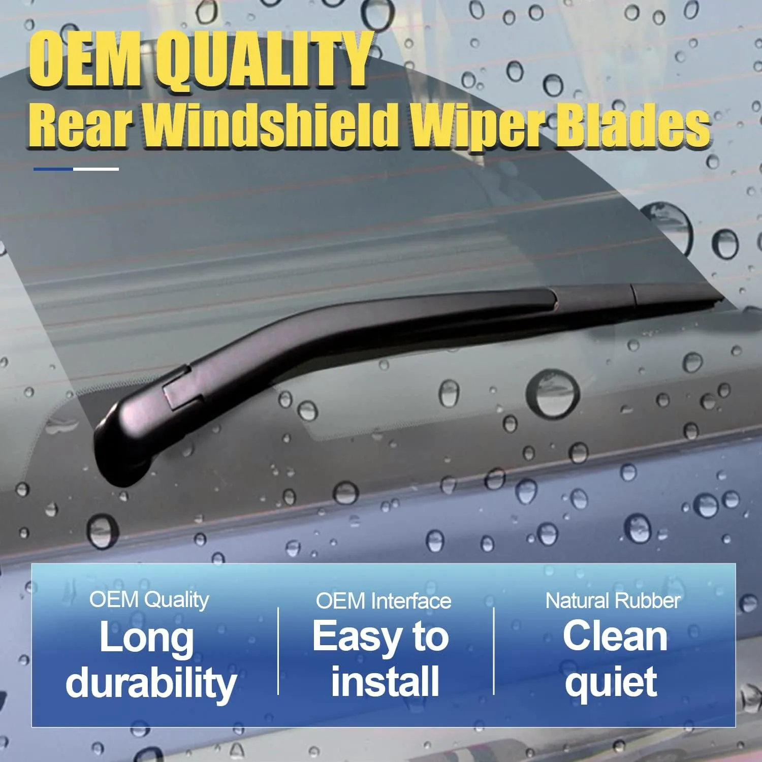 3 Wipers Factory Replacement For 2018 2019 2020 2021 2022 Jeep Compass Original Equipment Windshield Wiper Blades Set 24" 18" 10" (Set of 3)