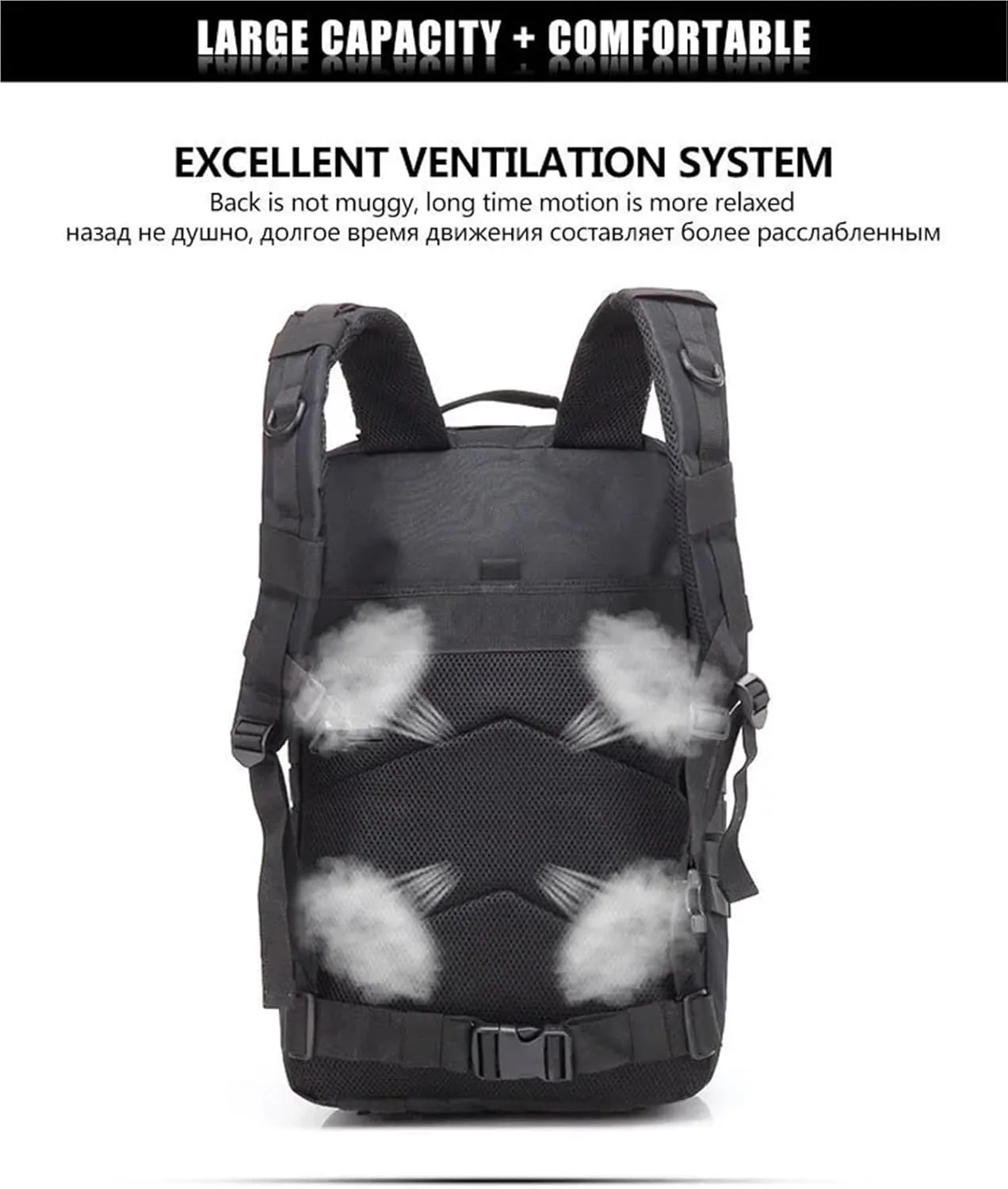 30L Tactical Backpacks Man Traveling Bags Survival Outdoor 3P Assault Pack EDC Molle Pack Hiking Trekking Hunting Bag(Gray)