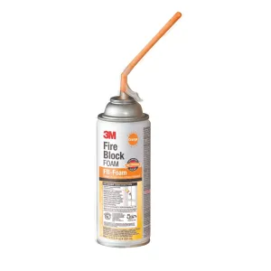 3M Fire Block Foam FB-Foam, Orange Color, Ready-To-Use, In-Place, 12 fl oz Can