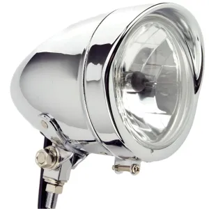 4 1/2" Chrome Torpedo Headlamp
