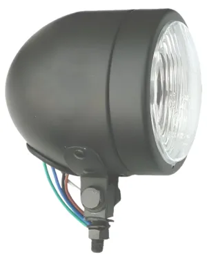 4 Inch Satin Black Headlamp