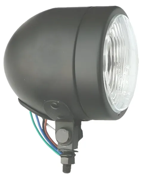 4 Inch Satin Black Headlamp