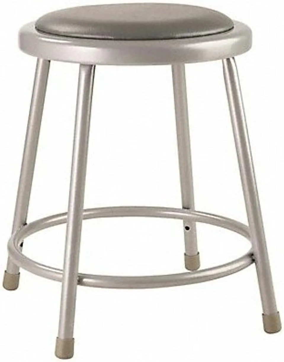 6400 Series 18" Heavy-Duty Steel Padded Lab Stool