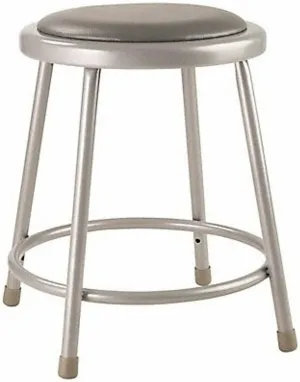 6400 Series 18" Heavy-Duty Steel Padded Lab Stool