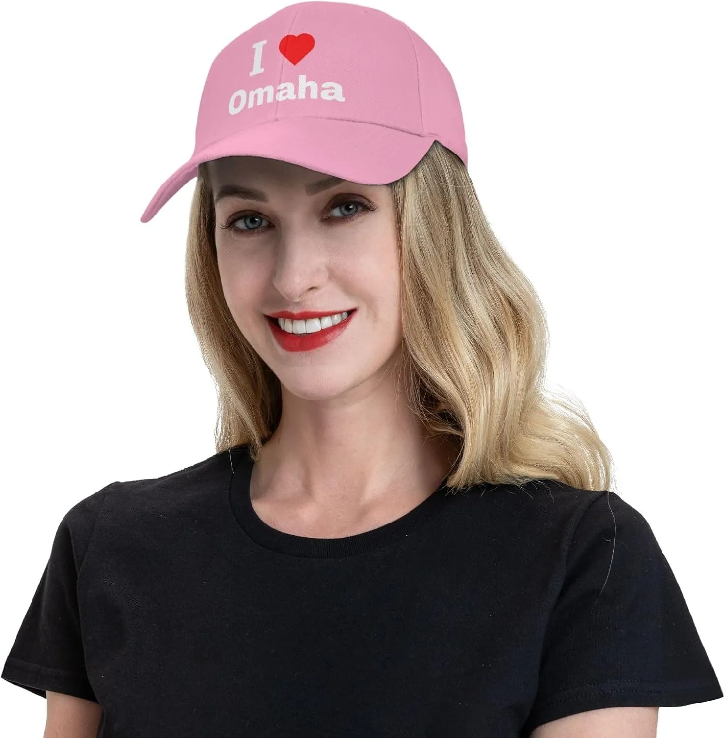 Adjustable I Love Omaha Baseball Cap for Men Women Classic Casual Unisex Dad Hat Trucker Hat