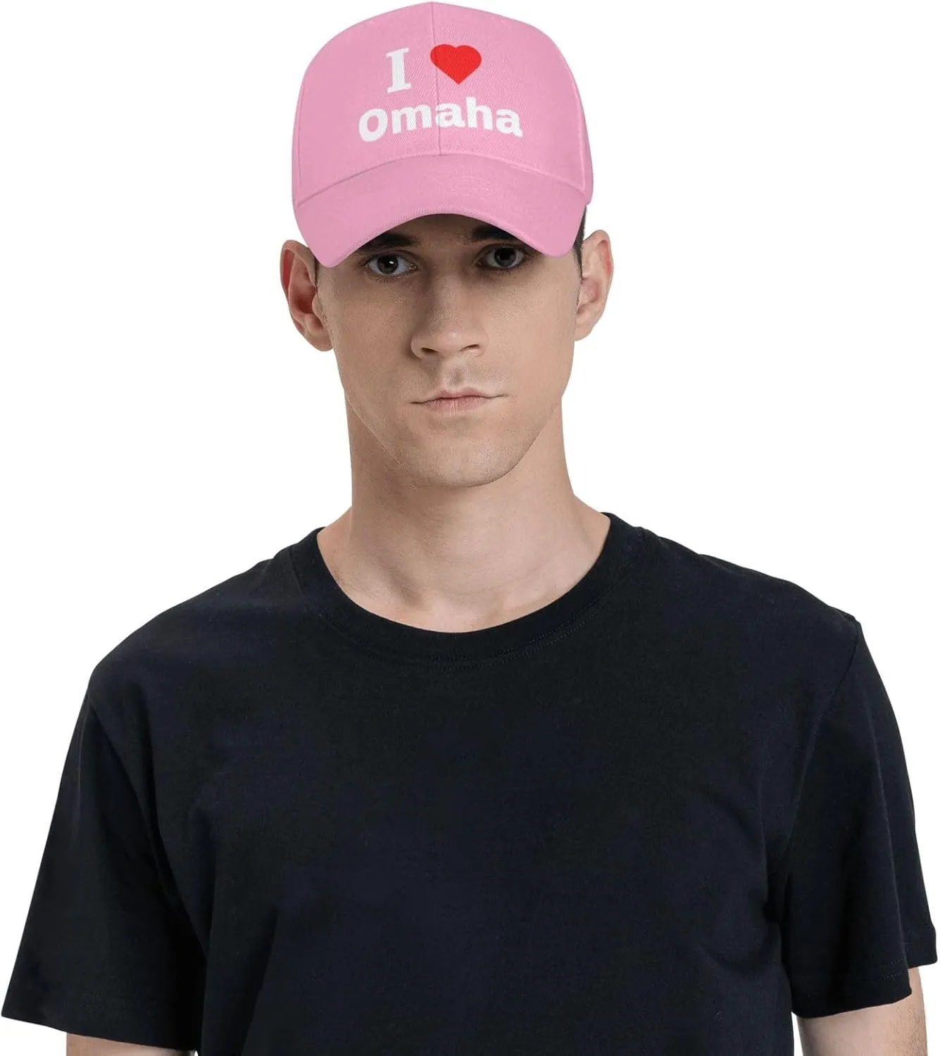 Adjustable I Love Omaha Baseball Cap for Men Women Classic Casual Unisex Dad Hat Trucker Hat