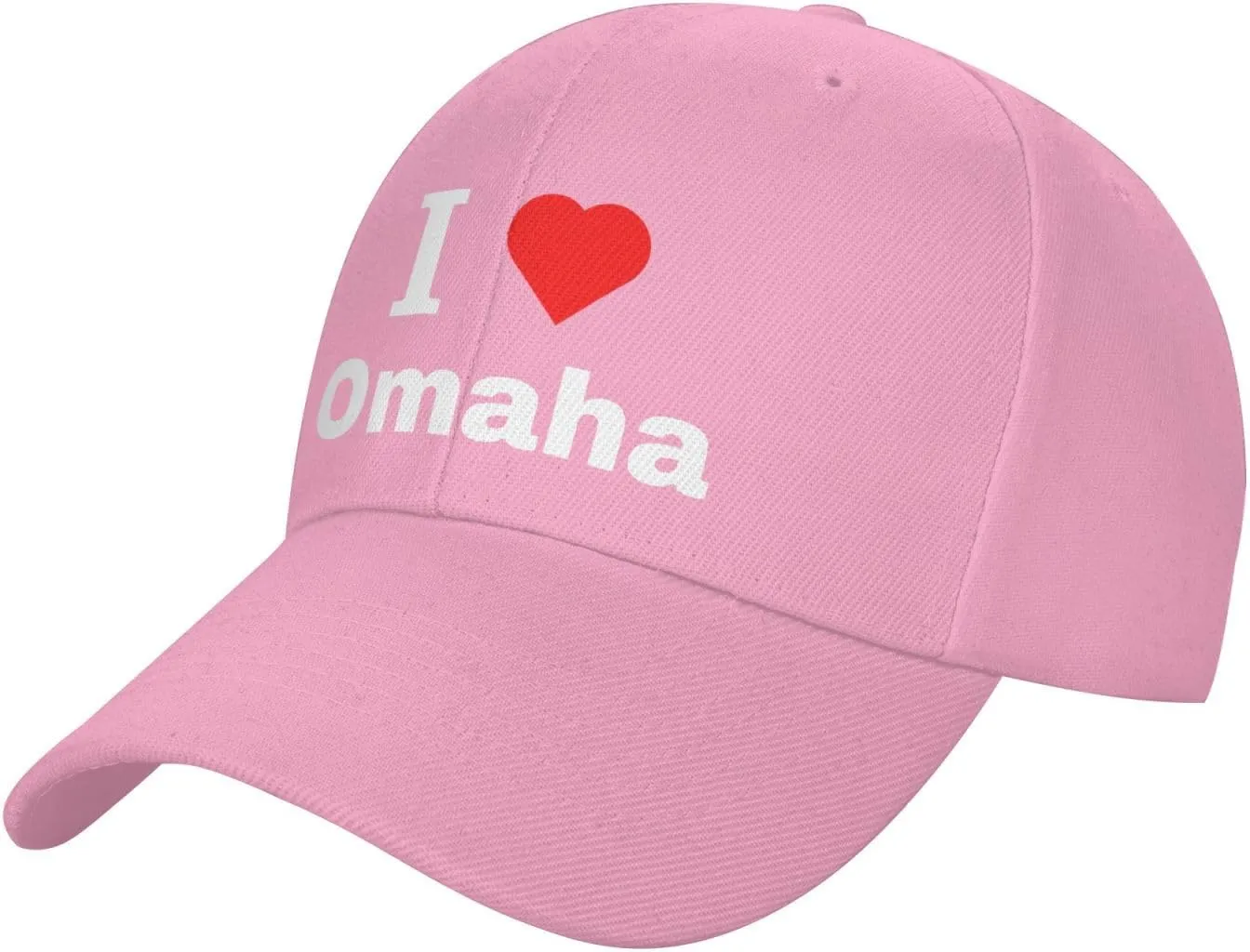 Adjustable I Love Omaha Baseball Cap for Men Women Classic Casual Unisex Dad Hat Trucker Hat