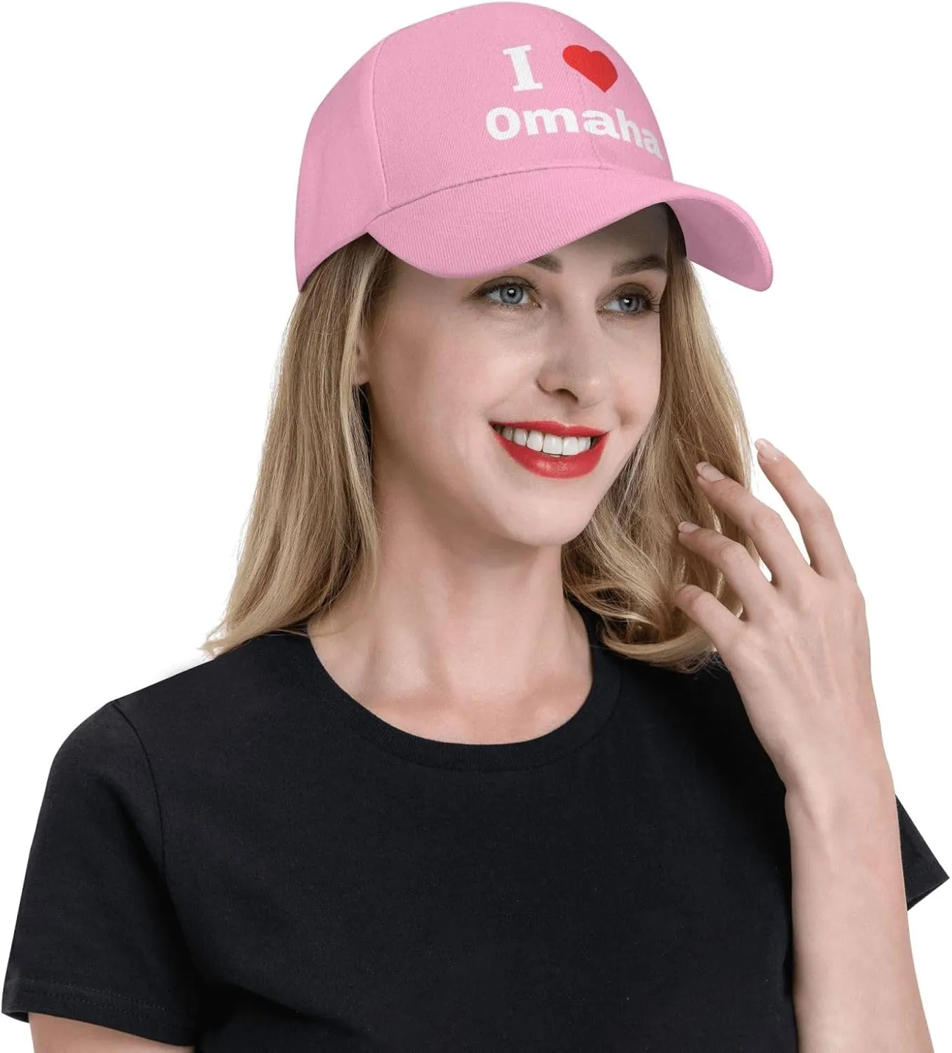 Adjustable I Love Omaha Baseball Cap for Men Women Classic Casual Unisex Dad Hat Trucker Hat