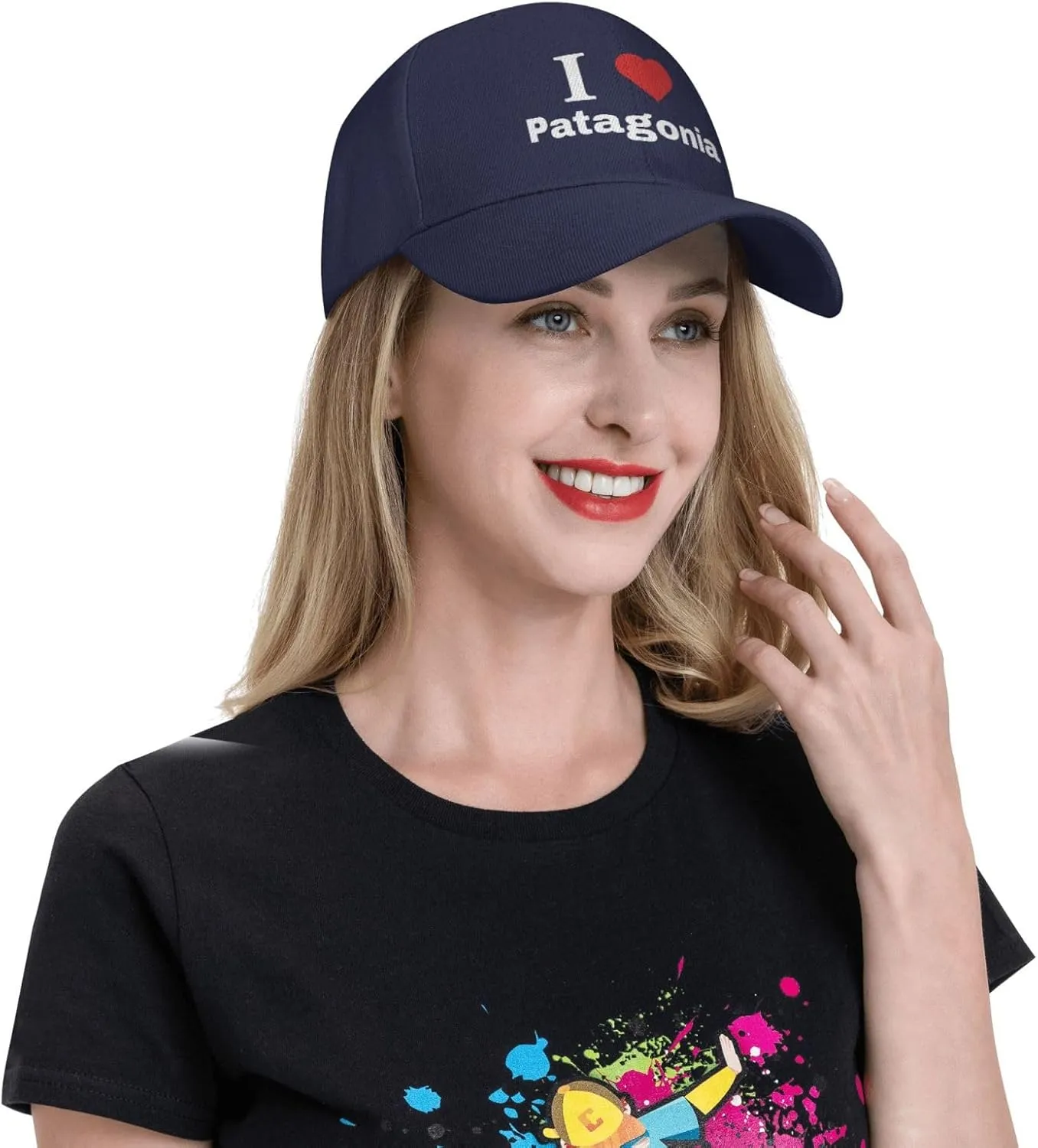 Adjustable I Love Patagonia Baseball Cap for Men Women Classic Casual Unisex Dad Hat Trucker Hat