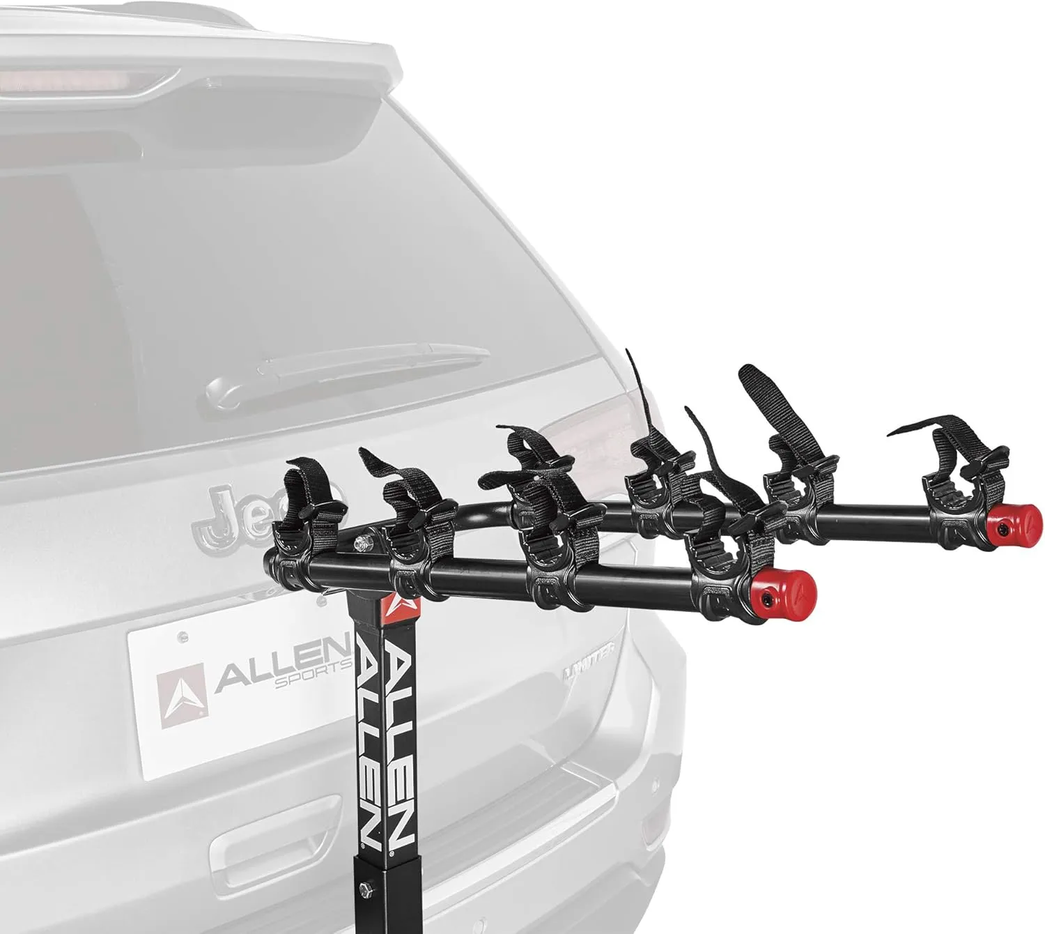 Allen Sports Deluxe 4-Bike Hitch Mount Rack (2-Inch Receiver) , Black