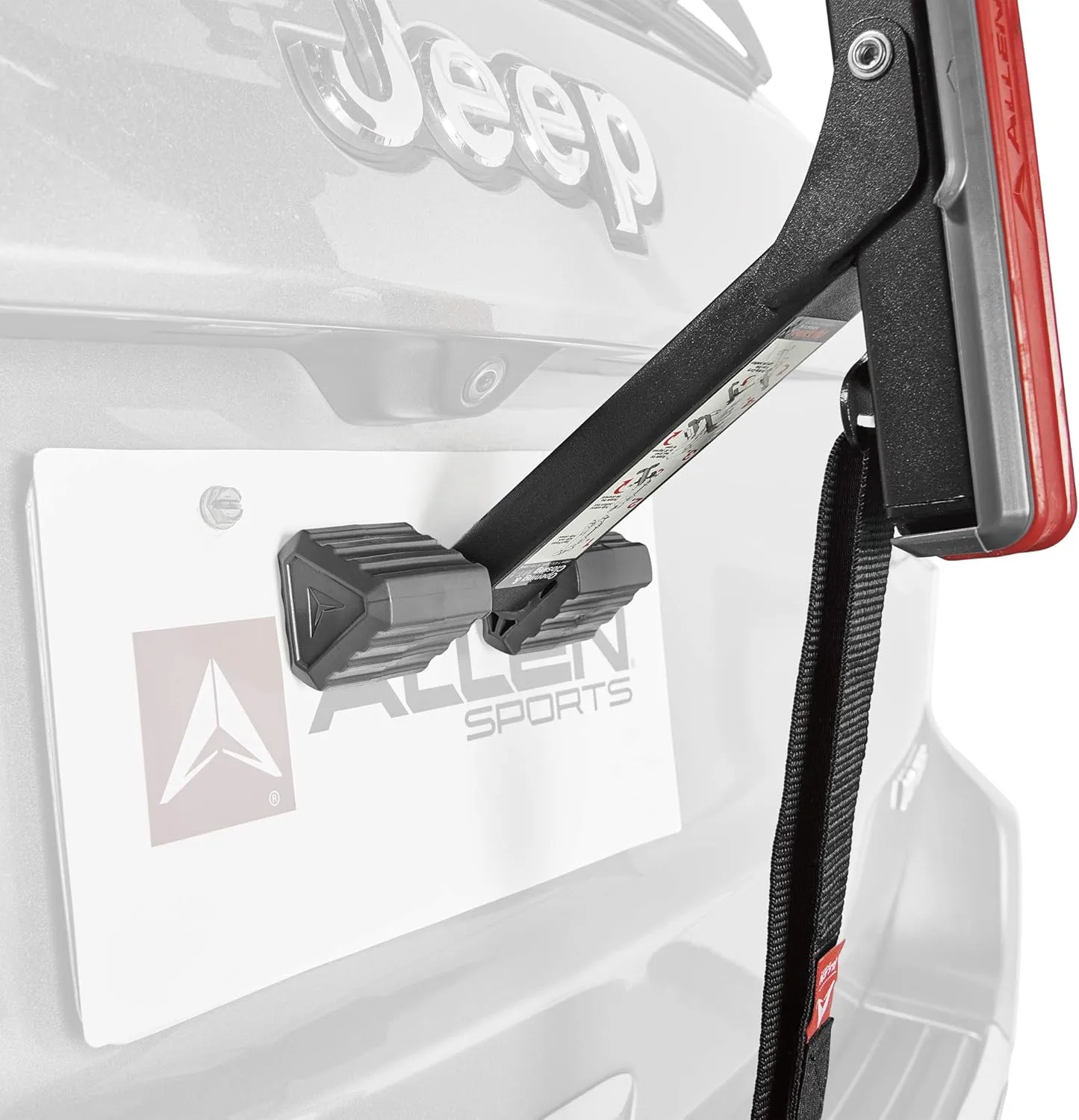 Allen Sports Ultra Compact Folding 1-Bike Trunk Mount Rack, Model MT1-B, Gray powder coated