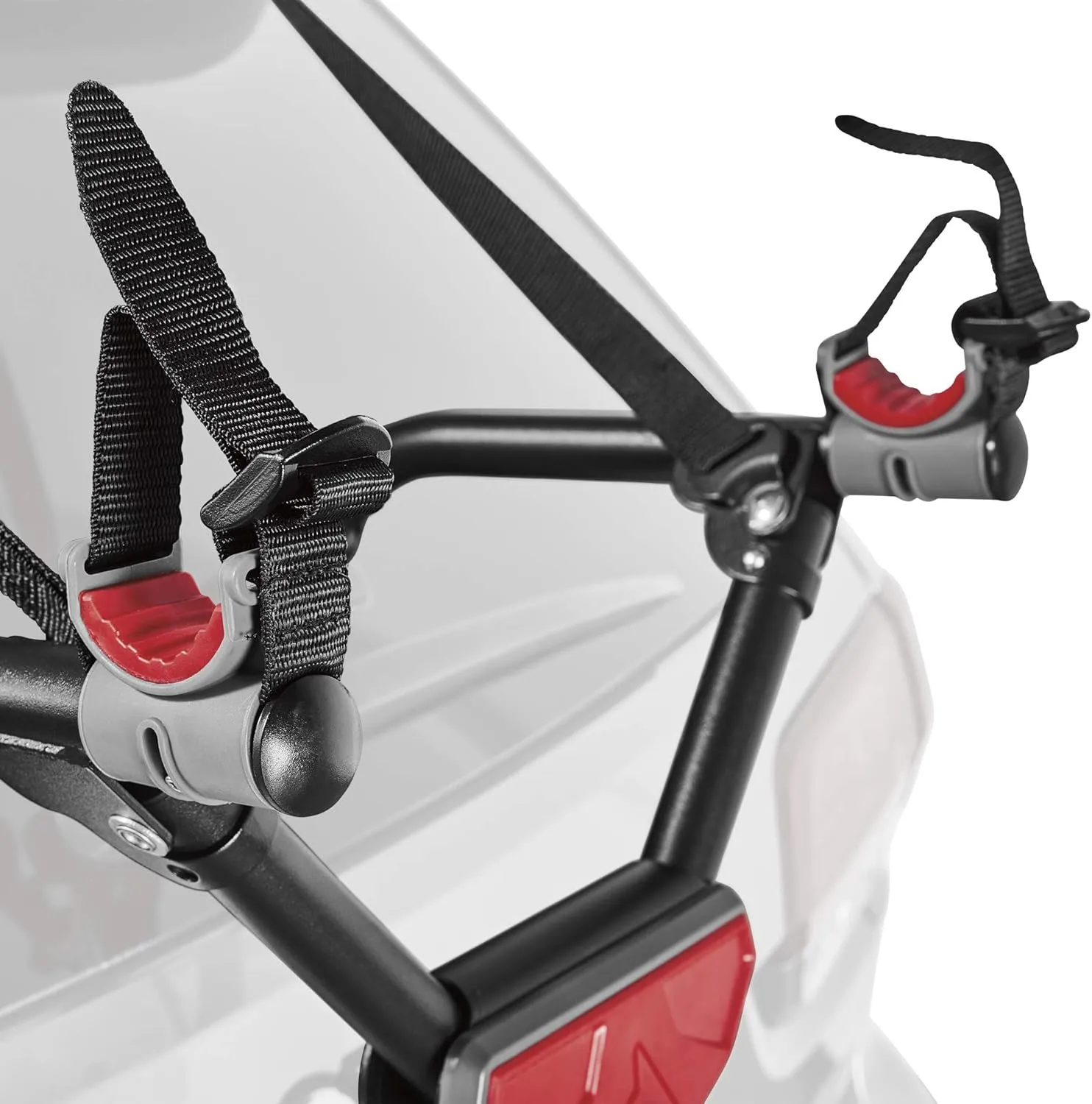 Allen Sports Ultra Compact Folding 1-Bike Trunk Mount Rack, Model MT1-B, Gray powder coated