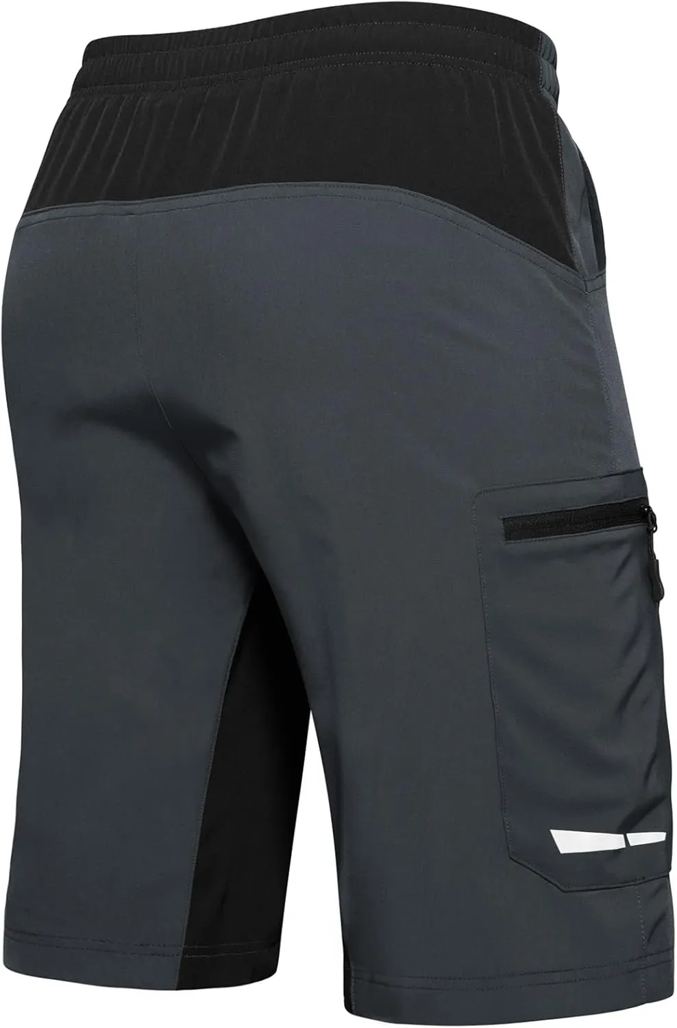 Ally Men's Mountain Bike Shorts 4D Padded Lightweight Loose-fit with Zipper Pockets for Biking Cycling Bicycle Riding Biker