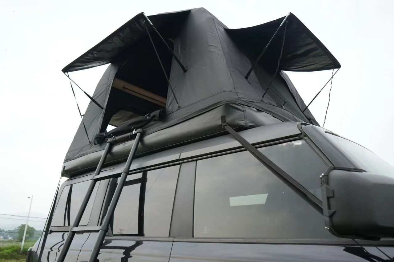 Amphibious for Black Auto Camping Glamping Ladder, Outdoor Tent Roof Foldable Self-Driving Touring(Without Express delivery Inflatable SUV,Truck ) for Car Tent and Universal 2-3 Augmented reality People Top camping