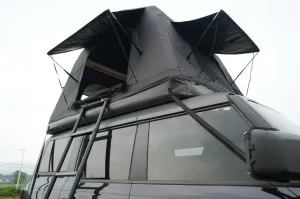 Amphibious for Black Auto Camping Glamping Ladder, Outdoor Tent Roof Foldable Self-Driving Touring(Without Express delivery Inflatable SUV,Truck ) for Car Tent and Universal 2-3 Augmented reality People Top camping