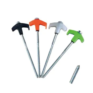 AnchorPro - 8" Screw In Tent Stakes - Ground Anchors Screw In