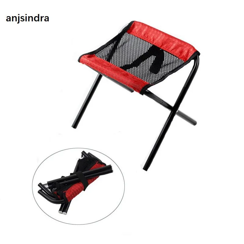 anjsindra portable folding mini picnic foldable camping stool chair beach chair fishing chair with bag
