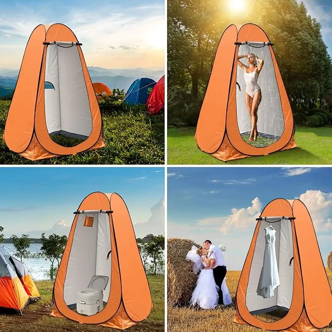 anngrowy Pop Up Privacy Tent Shower Tent Portable Outdoor Camping Bathroom Toilet Tent Changing Dressing Room Privacy Shelters Room for Hiking and Beach Sun Shelter Picnic Fishing– UPF40  Waterproof