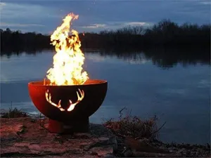 Antlers-FPA-MLS120-LP-AWEIS Fire Pit LP, Metal
