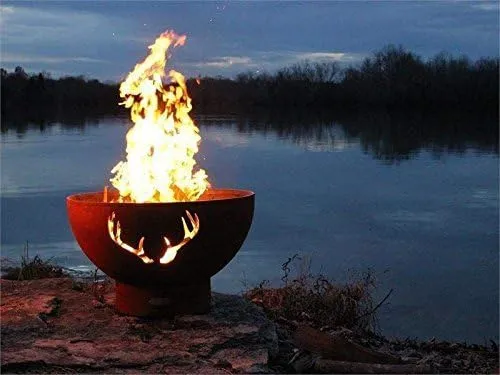 Antlers-FPA-MLS120-LP-AWEIS Fire Pit LP, Metal