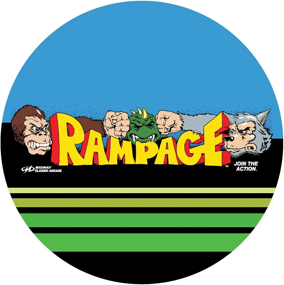 ARCADE1UP Stool Adjustable Height 21.5 inches to 29.5 inches (Rampage)
