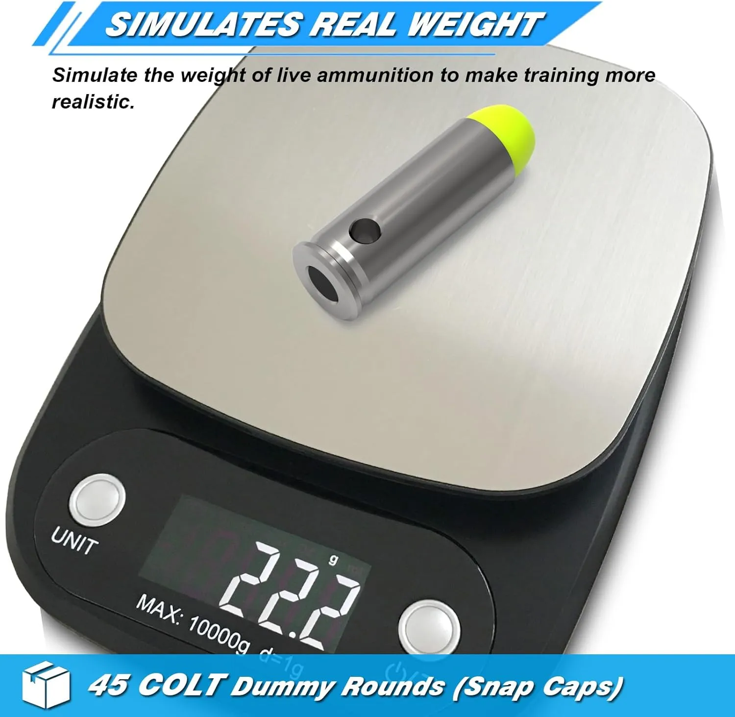 Artemis Multiple Styles of Special Snap Caps Realistic Training Dummy Rounds with Close to Real Weight Reusable Dry Fire Ammo for Safe Loading Firing Malfunction Clearing Trigger Control Practice