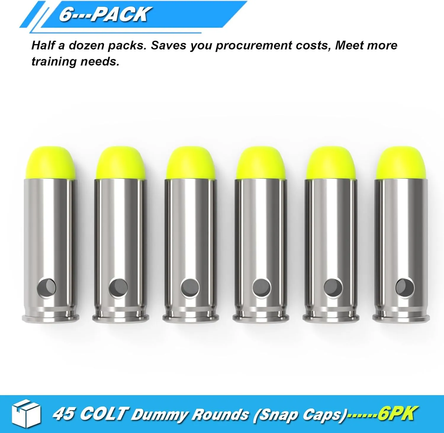 Artemis Multiple Styles of Special Snap Caps Realistic Training Dummy Rounds with Close to Real Weight Reusable Dry Fire Ammo for Safe Loading Firing Malfunction Clearing Trigger Control Practice