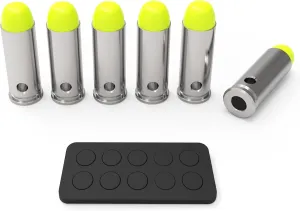 Artemis Multiple Styles of Special Snap Caps Realistic Training Dummy Rounds with Close to Real Weight Reusable Dry Fire Ammo for Safe Loading Firing Malfunction Clearing Trigger Control Practice