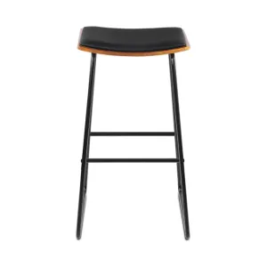 Artiss 2x Bar Stools PU Leather Stools Brown
