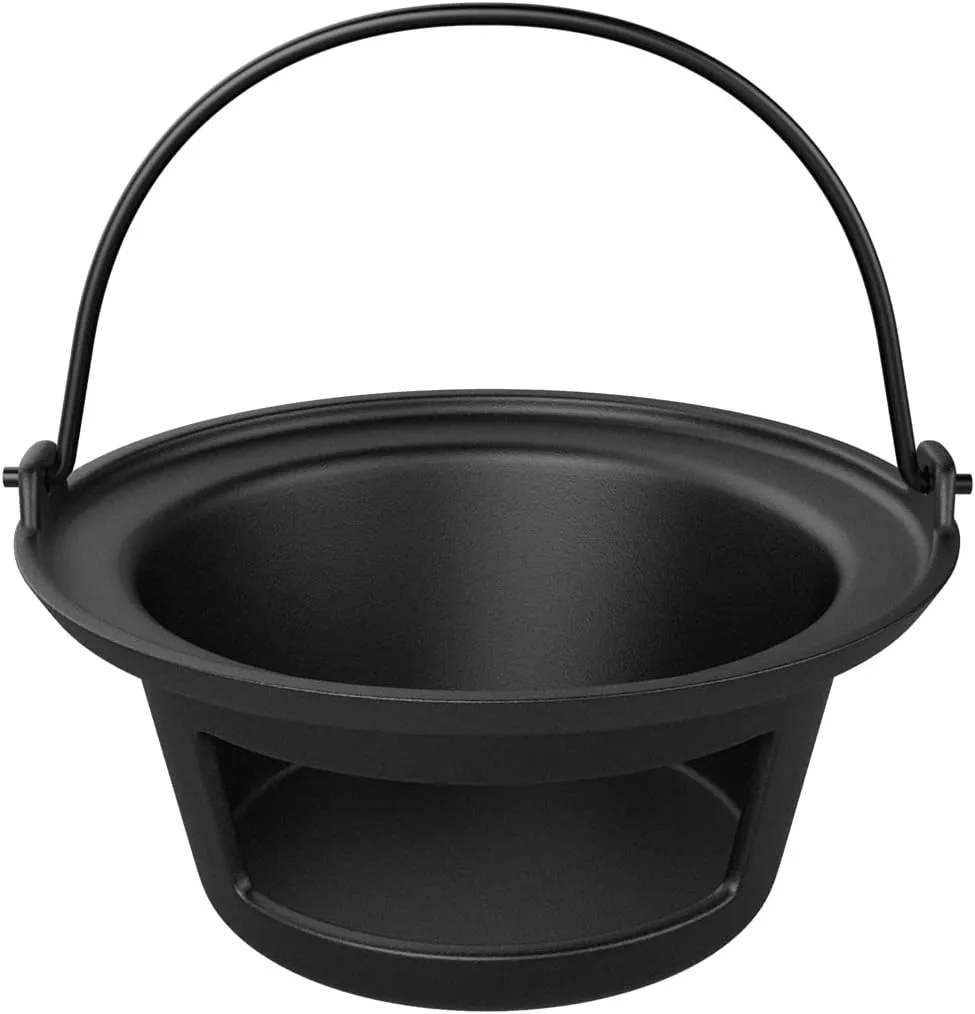 Ash Basket Charcoal Ash Can Basket Cast Iron Ash Can for Big Green Egg Large, Kamado Joe Classic, Louisiana Grill LG24 and Grills