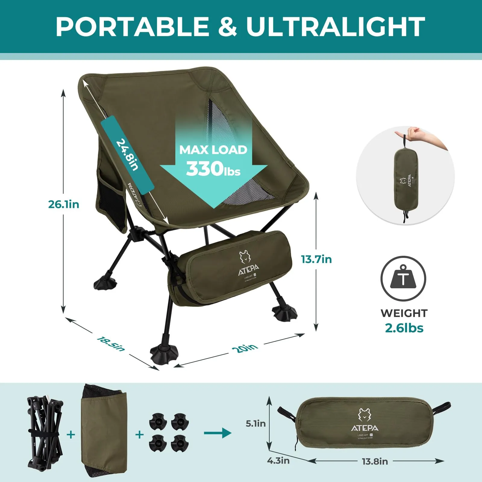ATEPA Camp Chair