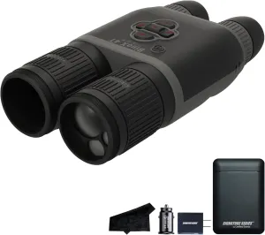 ATN BionX 4T 384 Thermal Binocular with Gen 4 384x288, 60Hz, <25 mK Sensor | Magnification | Built-in Laser Rangefinder, Live Streaming Capable | Exclusive Signature Series Kit