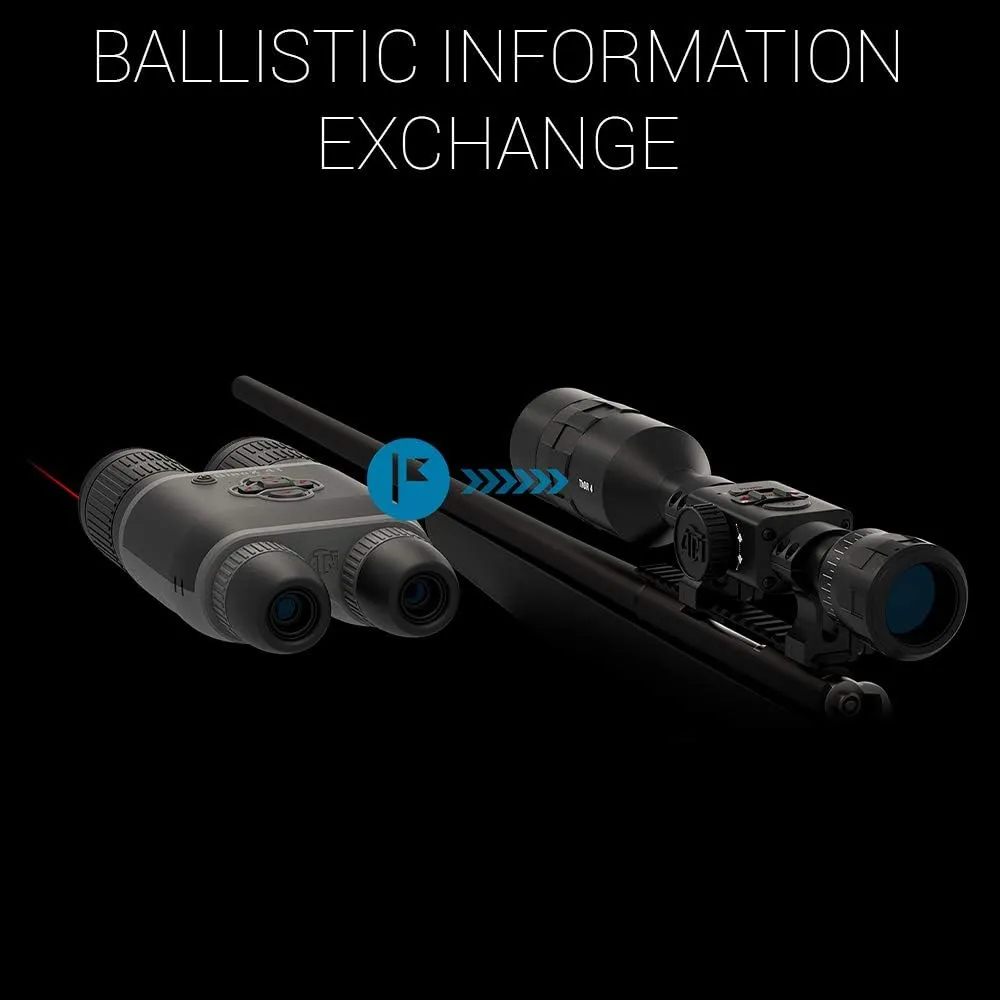 ATN BionX 4T 384 Thermal Binocular with Gen 4 384x288, 60Hz, <25 mK Sensor | Magnification | Built-in Laser Rangefinder, Live Streaming Capable | Exclusive Signature Series Kit
