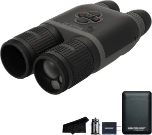 ATN BionX 4T 640 Thermal Binocular with Gen 4 640x480, 60Hz, <25 mK Sensor | 1.5-15x Magnification | Built-in Laser Rangefinder, Live Streaming Capable | Exclusive Signature Series Power Kit