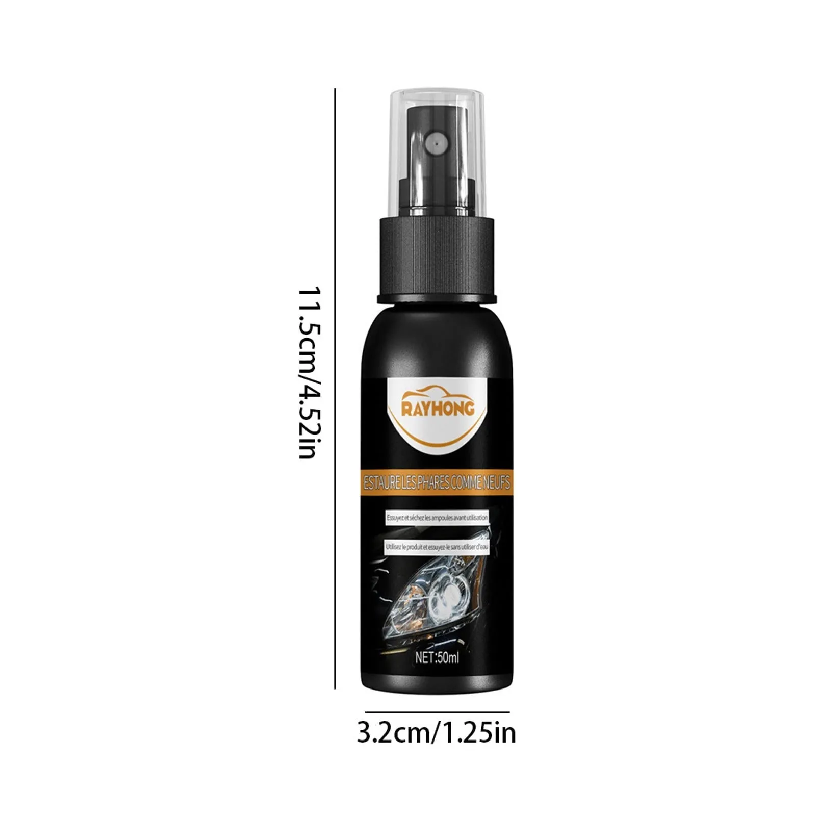 Auto Headlight Restoration Liquid, Car Headlight Scratch Restoring Fluid Headlight Repair Polish Cleaner for Polishing, Restoring Dull Yellow Headlamp 100ml