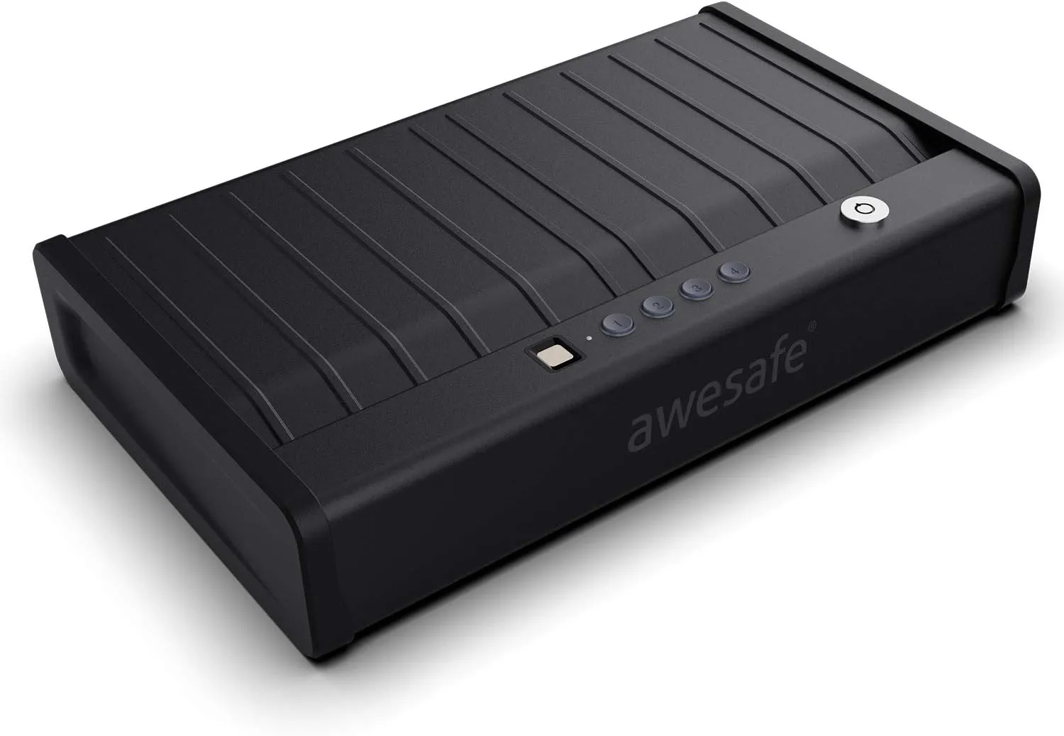 awesafe Gun Safe, Updated Biometric Gun Safes for Pistols, Quick Access Pistol Safe Fingerprint Handgun Safe with Keys and Keypad, Gun Lock Box for Home