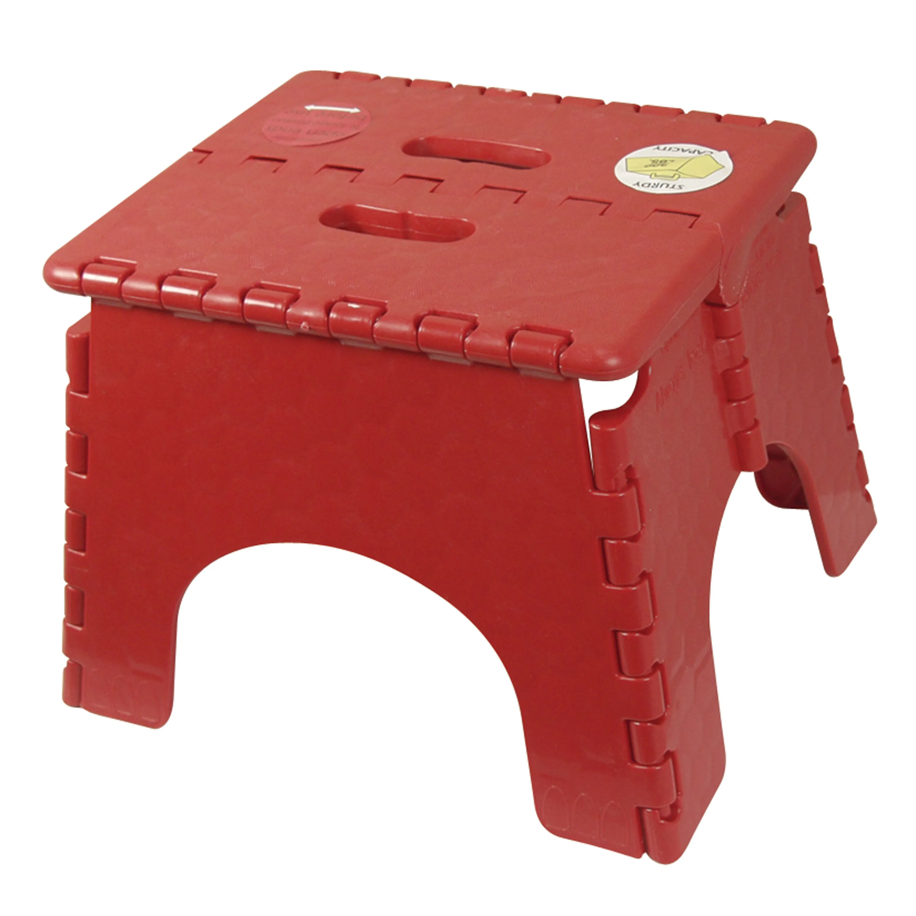 B & R Plastics 101-6Y-YELLOW E-Z Foldz Step Stool - 9", Yellow