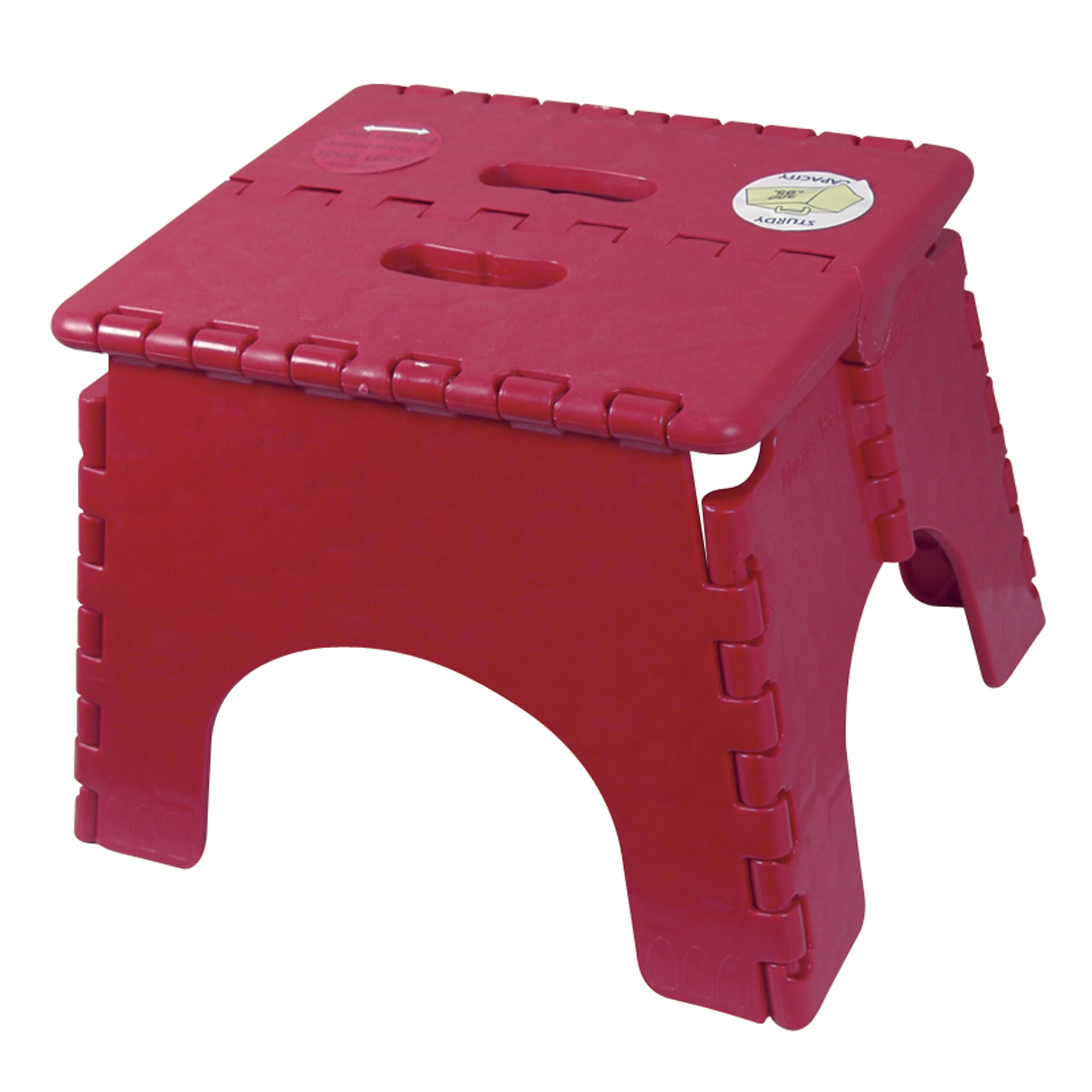 B & R Plastics 101-6Y-YELLOW E-Z Foldz Step Stool - 9", Yellow