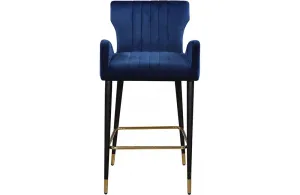 Bacchus Navy Bar Stool